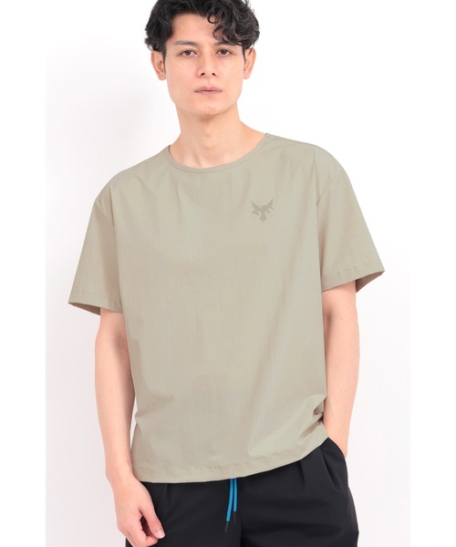 TORNADO MART（トルネードマート）の「TORNADO MART∴コラボ布帛Tシャツ（Tシャツ/カットソー・メンズ・ブラック/ベージュ・M/L/LL）」の2枚目の写真