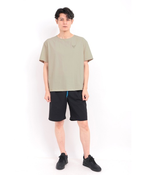 TORNADO MART（トルネードマート）の「TORNADO MART∴コラボ布帛Tシャツ（Tシャツ/カットソー・メンズ・ブラック/ベージュ・M/L/LL）」の10枚目の写真