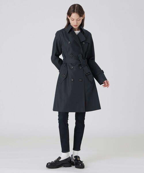 BLUE LABEL CRESTBRIDGE（ブルーレーベルクレストブリッジ）の「【一部店舗限定】ツイルトレンチコート（トレンチコート・レディース・ベージュ系その他3/ダークネイビー・38/40/36）」の3枚目の写真