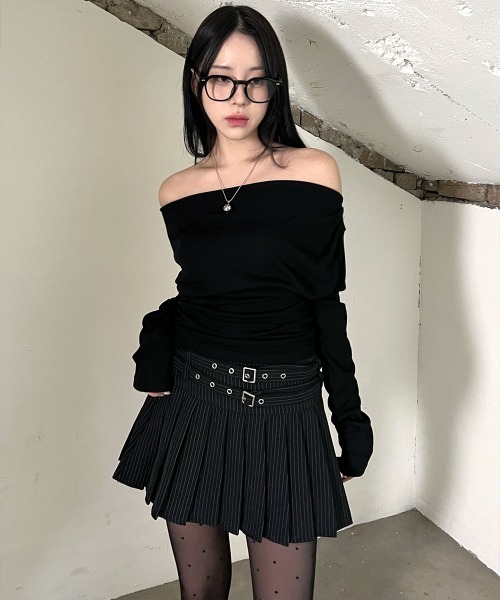 ENFOLD アシンメトリードレープシャツ（BLACK） 38 - メルカリ