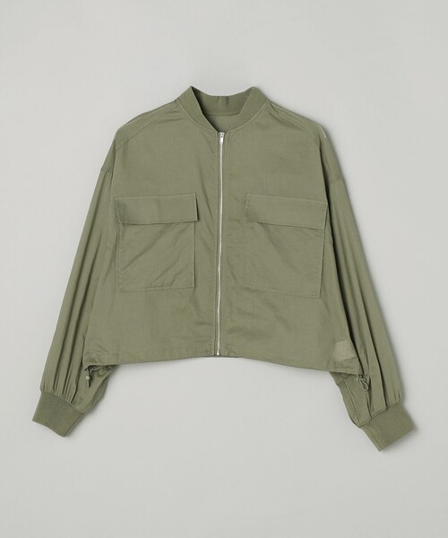 coen（コーエン）の「シアーコットンブルゾン（ブルゾン・レディース・ブラック/オフホワイト/オリーブ・L/M）」の12枚目の写真