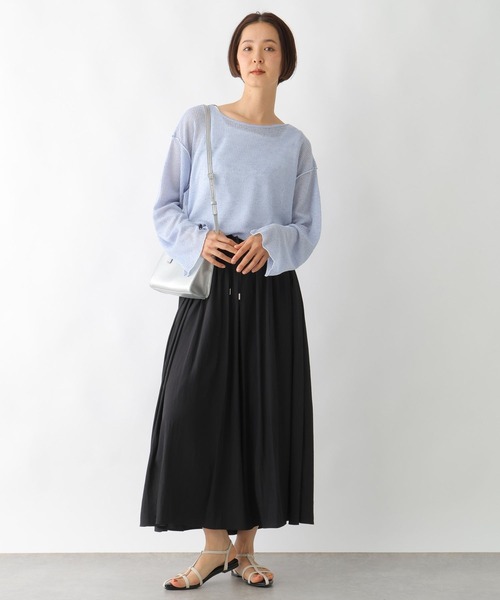 LEPSIM（レプシィム）の「メランジシアーワッフルプルオーバー　324967（Tシャツ/カットソー・レディース・ブルー/オフホワイト/イエロー・FREE）」の12枚目の写真