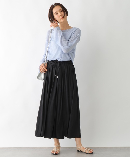 LEPSIM（レプシィム）の「メランジシアーワッフルプルオーバー　324967（Tシャツ/カットソー・レディース・ブルー/オフホワイト/イエロー・FREE）」の13枚目の写真