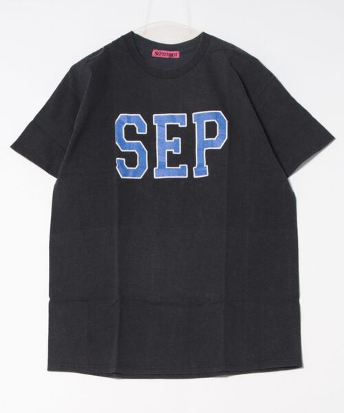 September(セプテンバー)の「/SEPTEMBER(セプテンバー)/College T(Tシャツ/カットソー・レディース・ブラック/ホワイト・MEDIUM/SMALL)」の2枚目の写真