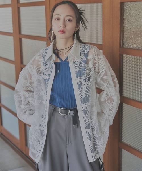 HARE（ハレ）の「レースBIGシャツ(HARE)（シャツ/ブラウス）」 - WEAR