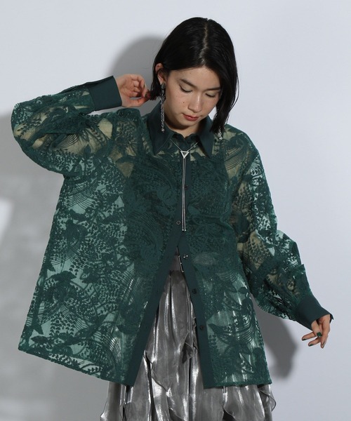 HARE（ハレ）の「レースBIGシャツ(HARE)（シャツ/ブラウス）」 - WEAR