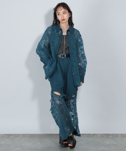 HARE（ハレ）の「レースBIGシャツ(HARE)（シャツ/ブラウス）」 - WEAR