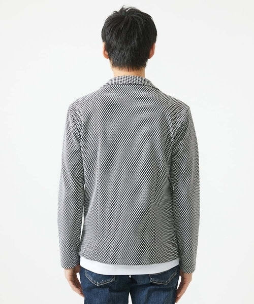 MK MICHEL KLEIN HOMME (エムケーミッシェルクランオム)の「【ラスト1/洗える 】フェザーへリンボンジャケット(テーラードジャケット・メンズ・ライトブラウン/ブラック・46/51/48)」の14枚目の写真