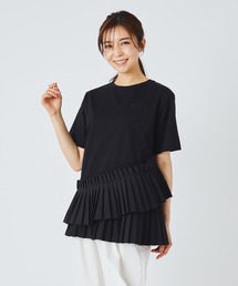 プリーツドッキングTシャツ