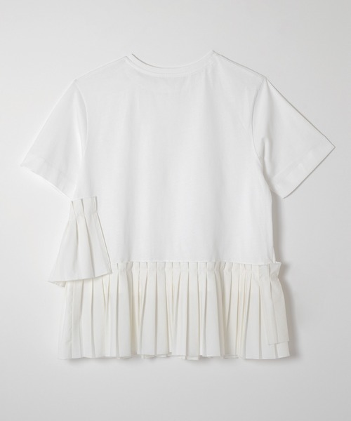 ever closet(エバークローゼット)の「プリーツドッキングTシャツ(Tシャツ/カットソー・レディース・ホワイト/ブラック・F)」の20枚目の写真