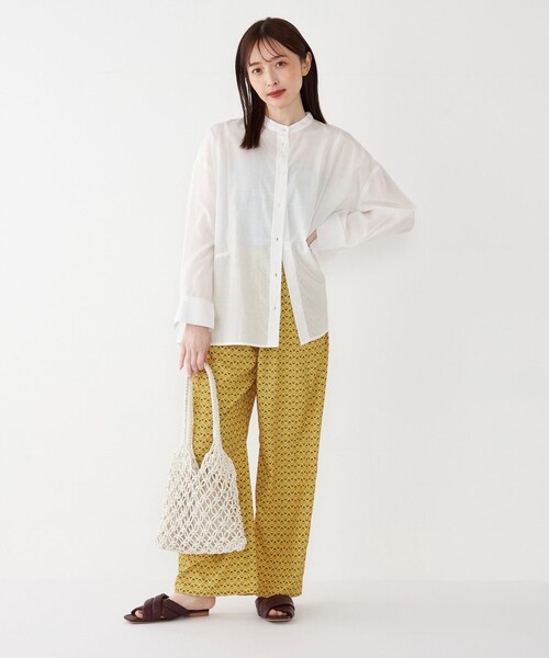 SHIPS Colors(シップス カラーズ)の「SHIPS Colors:〈手洗い可能〉プロヴァンス プリント ゴム パンツ(その他パンツ・レディース・ブルー/イエロー・ONE SIZE)」の18枚目の写真