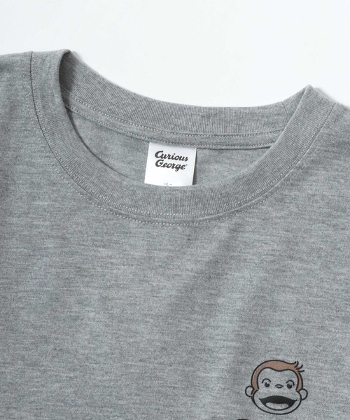 MARUKAWA(マルカワ)の「Curious George/おさるのジョージ オーバーサイズ ワンポイントロゴ キャラクター フロント/バックプリント 半袖Tシャツ(Tシャツ/カットソー・レディース・ブラウン/グレー/ライラック/チャコール・M/L)」の22枚目の写真