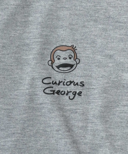 MARUKAWA(マルカワ)の「Curious George/おさるのジョージ オーバーサイズ ワンポイントロゴ キャラクター フロント/バックプリント 半袖Tシャツ(Tシャツ/カットソー・レディース・ブラウン/グレー/ライラック/チャコール・M/L)」の19枚目の写真