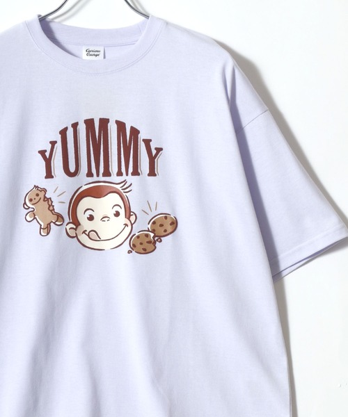 MARUKAWA(マルカワ)の「Curious George/おさるのジョージ オーバーサイズ ワンポイントロゴ キャラクター フロント/バックプリント 半袖Tシャツ(Tシャツ/カットソー・レディース・ブラウン/グレー/ライラック/チャコール・M/L)」の13枚目の写真