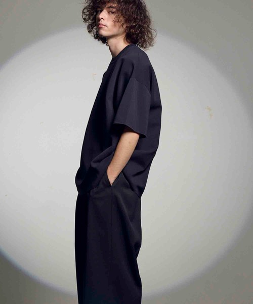 UNISEX》18G Washable Milan Ribs Prime-Over Short Sleeve Crew