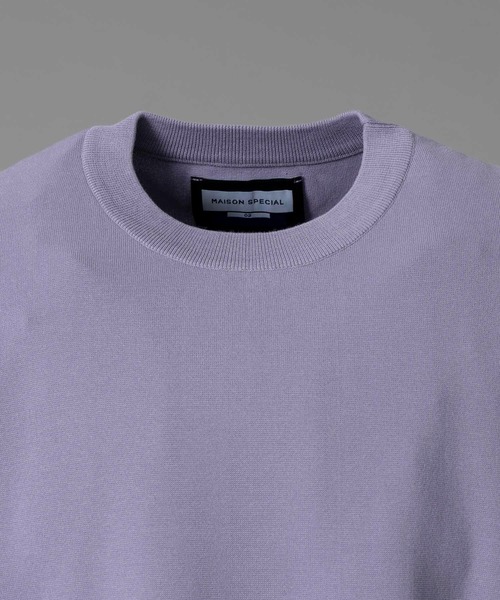 UNISEX》18G Washable Milan Ribs Prime-Over Short Sleeve Crew