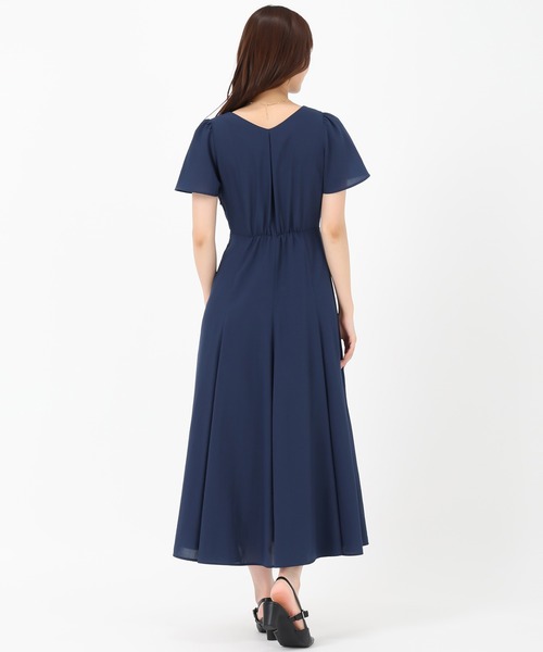MISCH MASCH（ミッシュマッシュ）の「カシュクールフレアワンピース（ワンピース・レディース・ラベンダー/ブラック/ブルー/ネイビー・S/M）」の7枚目の写真