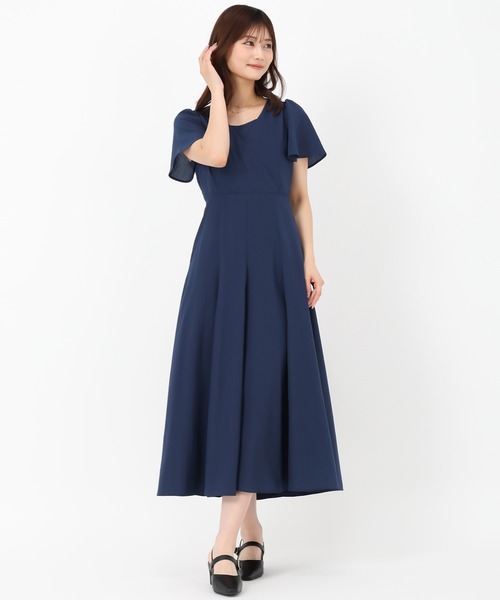 MISCH MASCH（ミッシュマッシュ）の「カシュクールフレアワンピース（ワンピース・レディース・ラベンダー/ブラック/ブルー/ネイビー・S/M）」の14枚目の写真