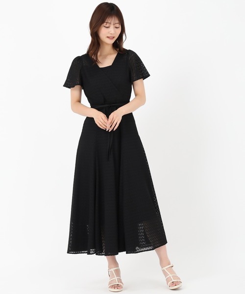 MISCH MASCH（ミッシュマッシュ）の「カシュクールフレアワンピース（ワンピース・レディース・ラベンダー/ブラック/ブルー/ネイビー・S/M）」の16枚目の写真