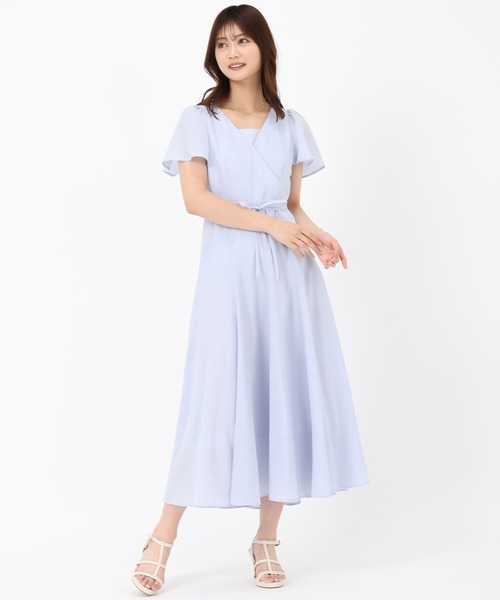 MISCH MASCH（ミッシュマッシュ）の「カシュクールフレアワンピース（ワンピース・レディース・ラベンダー/ブラック/ブルー/ネイビー・S/M）」の19枚目の写真