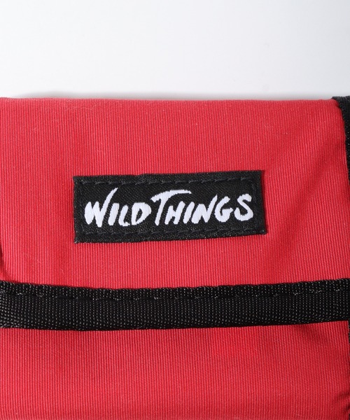WILD THINGS（ワイルドシングス）の「WILD THINGS ナイロン ネックミニウォレット DELFY採用（ボディバッグ/ウエストポーチ・メンズ・レッド/ブラック・FREE）」の4枚目の写真