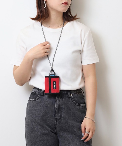 WILD THINGS（ワイルドシングス）の「WILD THINGS ナイロン ネックミニウォレット DELFY採用（ボディバッグ/ウエストポーチ・メンズ・レッド/ブラック・FREE）」の11枚目の写真