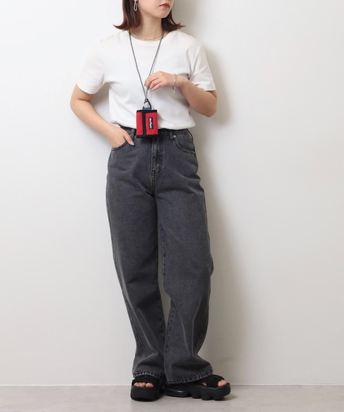 WILD THINGS（ワイルドシングス）の「WILD THINGS ナイロン ネックミニウォレット DELFY採用（ボディバッグ/ウエストポーチ・メンズ・レッド/ブラック・FREE）」の12枚目の写真