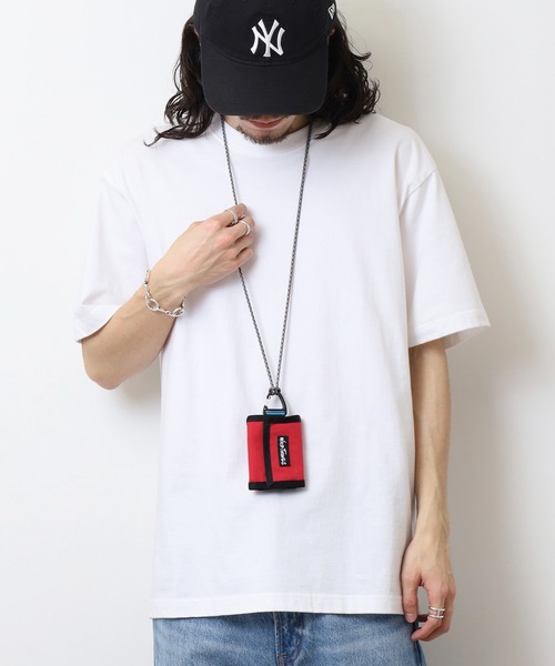 WILD THINGS（ワイルドシングス）の「WILD THINGS ナイロン ネックミニウォレット DELFY採用（ボディバッグ/ウエストポーチ・メンズ・レッド/ブラック・FREE）」の13枚目の写真