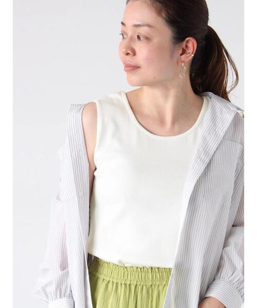 Lugnoncure（ルノンキュール）の「前後2WAYテレコタンクトップ《2025summer catalog item》（タンクトップ・レディース・ブラック/オフホワイト/グレー・F）」の18枚目の写真