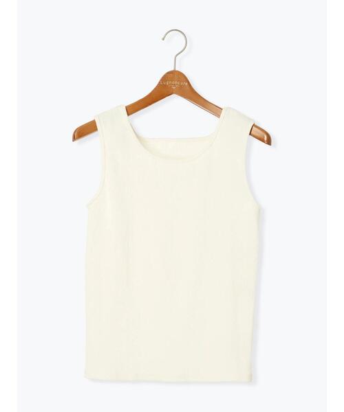 Lugnoncure（ルノンキュール）の「前後2WAYテレコタンクトップ《2025summer catalog item》（タンクトップ・レディース・ブラック/オフホワイト/グレー・F）」の7枚目の写真