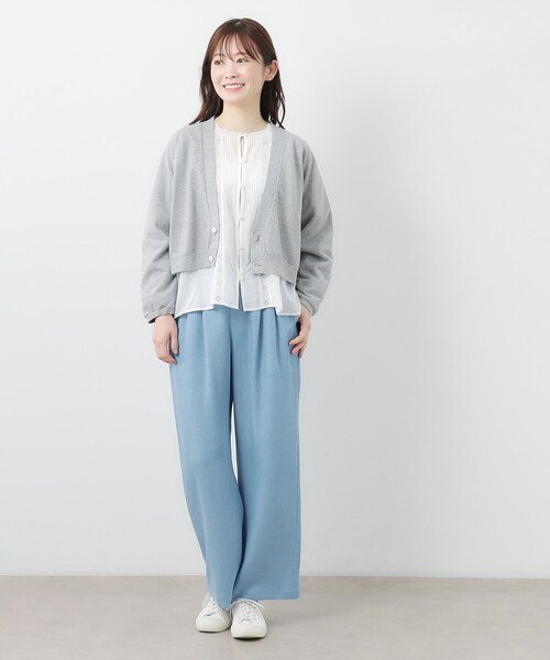 LAURA ASHLEY(ローラアシュレイ)の「【STORY掲載!/ウエストゴム/タックあり】セルロースデニム イージーパンツ(デニムパンツ・レディース・ライトブルー/ネイビー・40/38)」の5枚目の写真