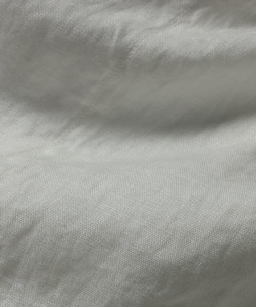 soulberry(ソウルベリー)の「リネンTee(シャツ/ブラウス・レディース・オフホワイト/スミクロ/ブルーグレー・3L/LL/L/M/4L/5L)」の12枚目の写真