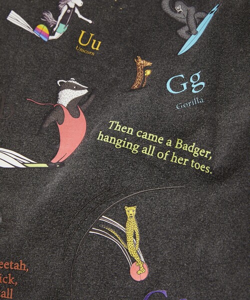 Jonas Claesson（ジョナスクレアッソン）の「JONAS CLAESSON/ジョナス クレアッソン Surfing animals Short Sleeve Tee/サーフィンアニマルズ バックプリント Tシャツ（Tシャツ/カットソー・メンズ・ブラック/ホワイト/ライトグレー/レッド・LARGE/MEDIUM）」の11枚目の写真