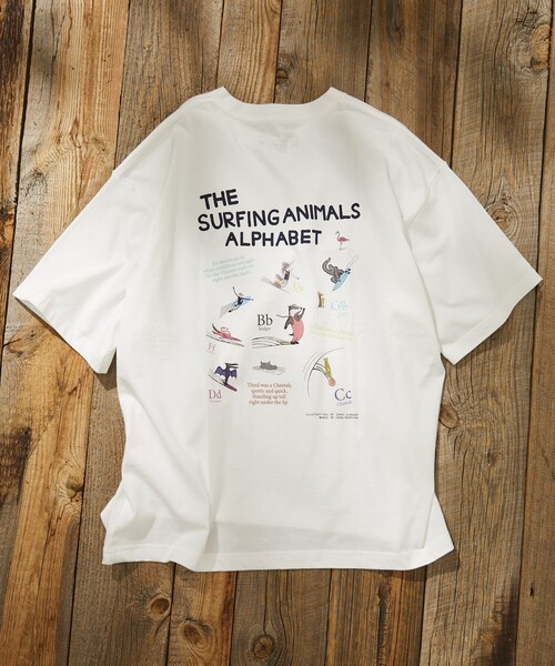 Jonas Claesson（ジョナスクレアッソン）の「JONAS CLAESSON/ジョナス クレアッソン Surfing animals Short Sleeve Tee/サーフィンアニマルズ バックプリント Tシャツ（Tシャツ/カットソー・メンズ・ブラック/ホワイト/ライトグレー/レッド・LARGE/MEDIUM）」の16枚目の写真