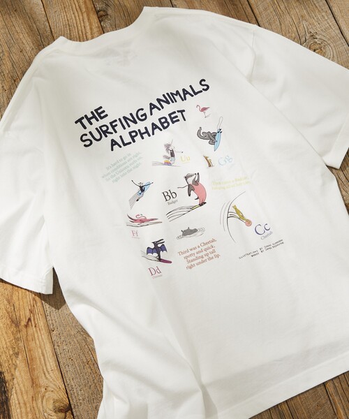 Jonas Claesson（ジョナスクレアッソン）の「JONAS CLAESSON/ジョナス クレアッソン Surfing animals Short Sleeve Tee/サーフィンアニマルズ バックプリント Tシャツ（Tシャツ/カットソー・メンズ・ブラック/ホワイト/ライトグレー/レッド・LARGE/MEDIUM）」の17枚目の写真