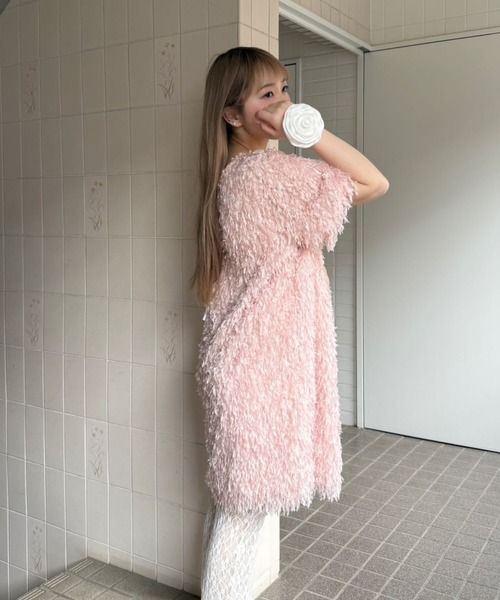 FLUFFY FEATHER DRESS/ふわふわフェザーワンピース（ワンピース