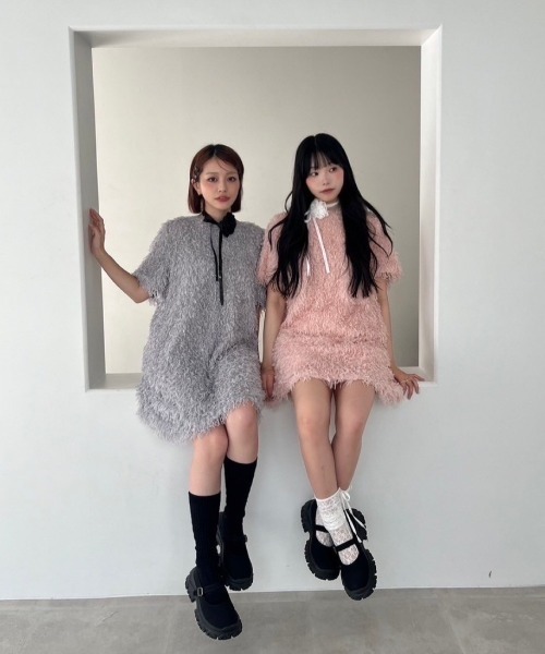 FLUFFY FEATHER DRESS/ふわふわフェザーワンピース（ワンピース