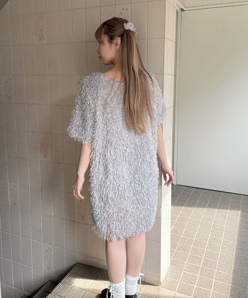 FLUFFY FEATHER DRESS/ふわふわフェザーワンピース（ワンピース