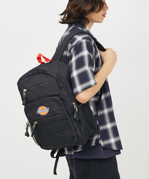 Dickies(ディッキーズ)の「【DICKIES/ディッキーズ】SQUARE POCKET BACK PACK 14846700/ バックパック /デイパック/ リュック/ メンズ /ユニセックス【WEB限定】(バックパック/リュック・メンズ・ブラック/レッド・フリー)」の1枚目の写真