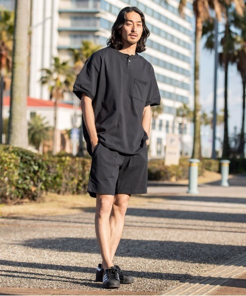 JEMORGAN(ジェーイーモーガン)の「『JEMORGAN LONG JOHNS/ジェーイーモーガンロングジョーンズ』20/2 OE天竺カットオフリブ半袖ボタンヘンリー【+】(Tシャツ/カットソー・メンズ・モカ/ブラック/グレー/オフホワイト・L/XL/M)」の20枚目の写真