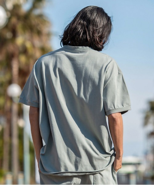 JEMORGAN(ジェーイーモーガン)の「『JEMORGAN LONG JOHNS/ジェーイーモーガンロングジョーンズ』20/2 OE天竺カットオフリブ半袖ボタンヘンリー【+】(Tシャツ/カットソー・メンズ・モカ/ブラック/グレー/オフホワイト・L/XL/M)」の22枚目の写真