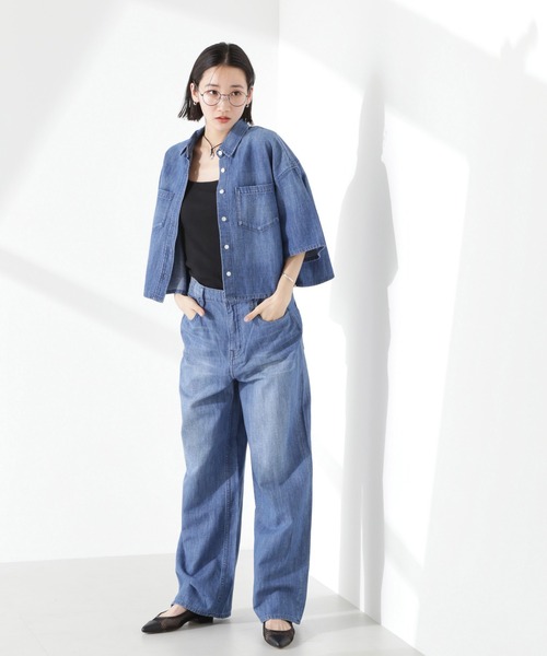 Healthy denim（ヘルシーデニム）の「Healthy DENIM/Breezy Pink Pepper Easy デニム（デニムパンツ・レディース・ブルー・23/24/25）」の7枚目の写真