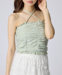 2WAYギャザーキャミトップス 夏服