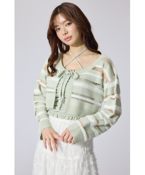 rienda（リエンダ）の「2WAYギャザーキャミトップス 夏服（キャミソール・レディース・ブラック/ホワイト/グリーン・FREE）」の10枚目の写真