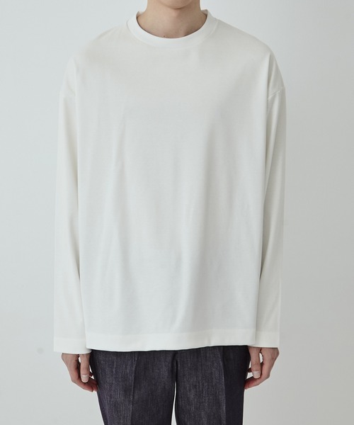 UNITED TOKYO(ユナイテッドトウキョウ)の「テクノラマ リラックスロングスリーブTee(Tシャツ/カットソー・メンズ・ホワイト/ライトグレー/ライトブルーグレー/ダークグレー/ブラック/オリーブ・1/2/3)」の13枚目の写真