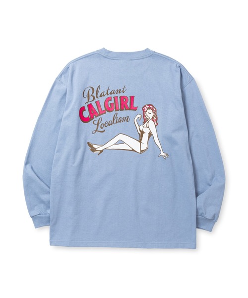 VINTAGE TYPE SYNDICATE RETRO GIRL L/S TEE ＜NATURALLY PAINT DESIGN＞