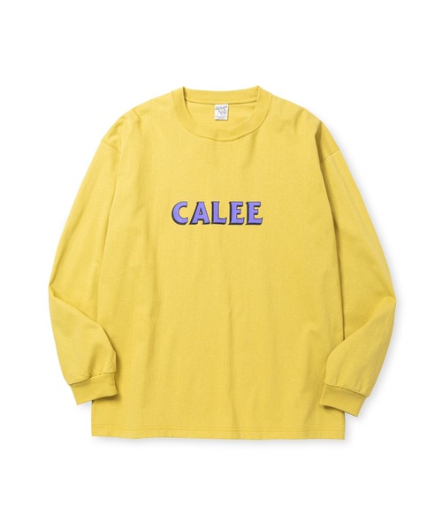 CALEE(キャリー)の「VINTAGE TYPE SYNDICATE RETRO GIRL L/S TEE <NATURALLY PAINT DESIGN>(Tシャツ/カットソー・メンズ・イエロー/ライトブルー/ブラック・LARGE/MEDIUM/X-LARGE)」の9枚目の写真