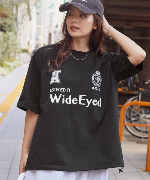 ダメージロゴ ロンT ワッペン 長袖 Tシャツ 韓国 春 2色 hr8216 ARCADE tシャツ 春服 韓国風 オーバーサイズ 袖プリント ロンT