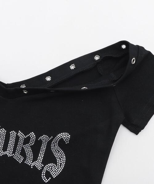dispark(ディスパーク)の「DISPARK/アイレットラインストーンピチT(Tシャツ/カットソー・レディース・ホワイト/ブラック・FREE)」の18枚目の写真