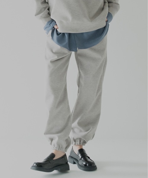 RYU(リュー)の「knit melton jogger pants(スウェットパンツ・メンズ・ライトグレー系/ベージュ・1/2/3/4)」の2枚目の写真